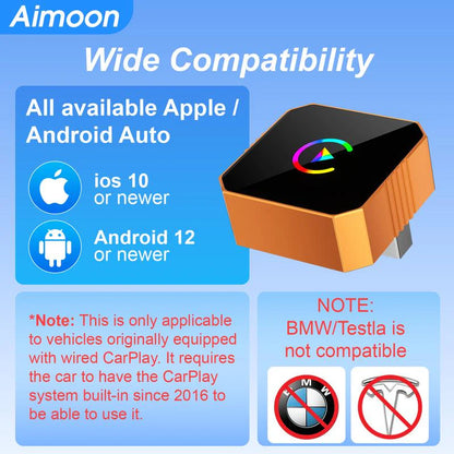 2-1 wireless CarPlay & Android Auto
