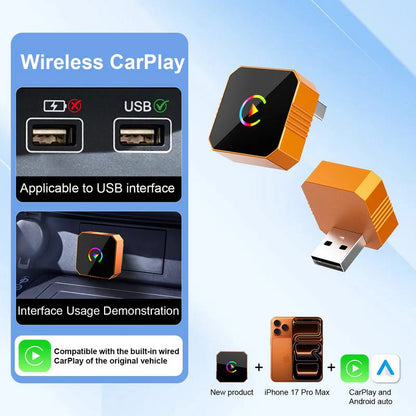 2-1 wireless CarPlay & Android Auto